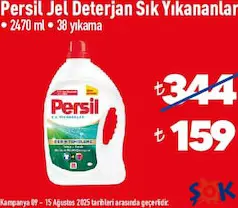PERSİL JEL DETERJAN SIK YIKANANLAR 2470 ML 38 YIKAMA fiyat ve kampanya bilgisi